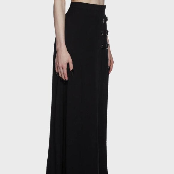Widow Dolls Kill Twilight Doom Maxi Skirt Black Medium - Picture 2 of 6